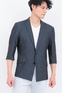 TORNADO MART(トルネードマート) |ZERO by TORNADO MART∴エアトリコットツィードプリント7分袖ジャケット