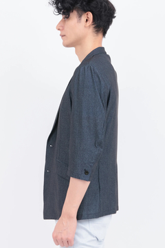 TORNADO MART(トルネードマート) |ZERO by TORNADO MART∴エアトリコットツィードプリント7分袖ジャケット