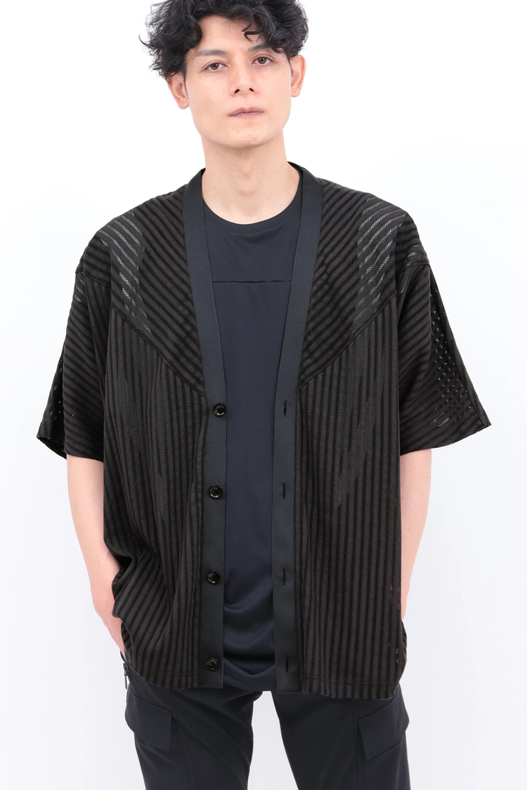 TORNADO MART(トルネードマート) |TORNADO MART∴ラッセルメッシュストライプカーデ