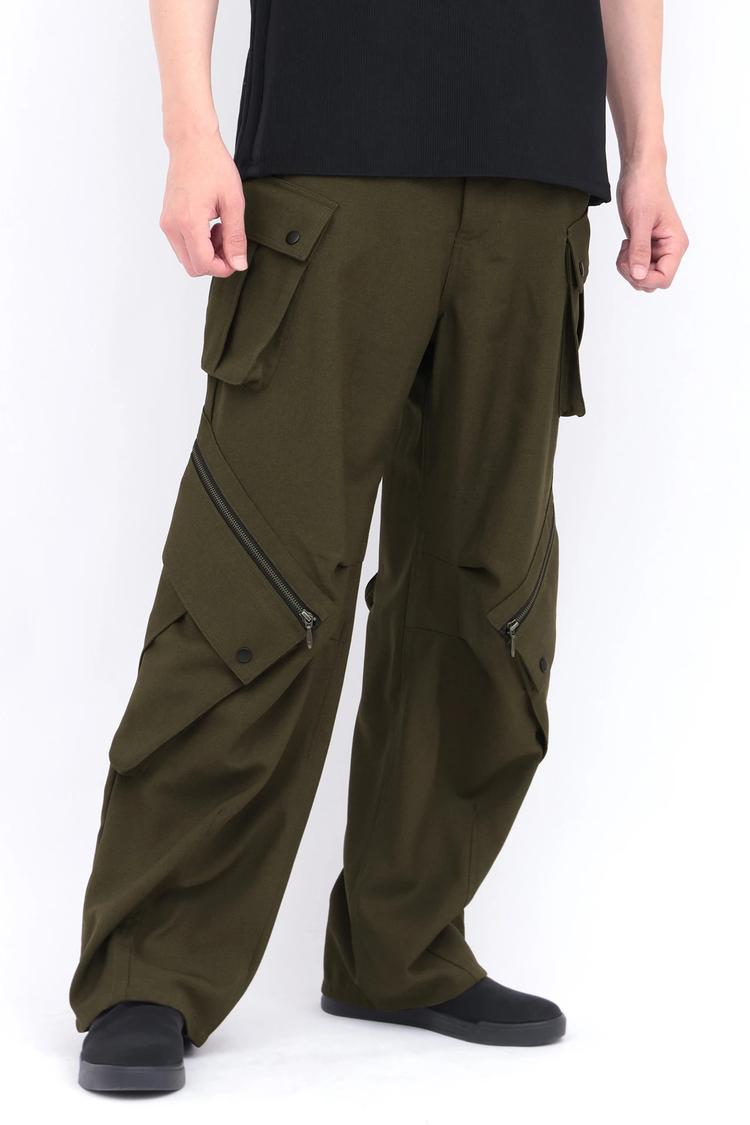 TORNADO MART(トルネードマート) |TORNADO MART∴ストレッチオックスワイドカーゴパンツ