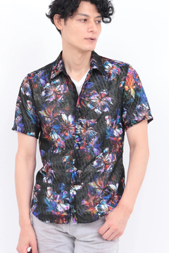 TORNADO MART(トルネードマート) |TORNADO MART∴メタルハイビスカスプリント半袖シャツ