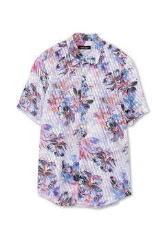 TORNADO MART(トルネードマート) |TORNADO MART∴メタルハイビスカスプリント半袖シャツ