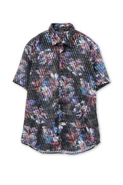 TORNADO MART(トルネードマート) |TORNADO MART∴メタルハイビスカスプリント半袖シャツ