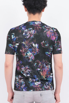 TORNADO MART(トルネードマート) |TORNADO MART∴メタルハイビスカスプリント半袖カットソー