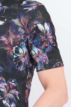 TORNADO MART(トルネードマート) |TORNADO MART∴メタルハイビスカスプリント半袖カットソー