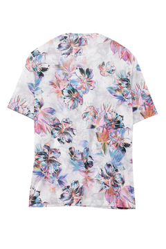 TORNADO MART(トルネードマート) |TORNADO MART∴メタルハイビスカスプリント半袖カットソー