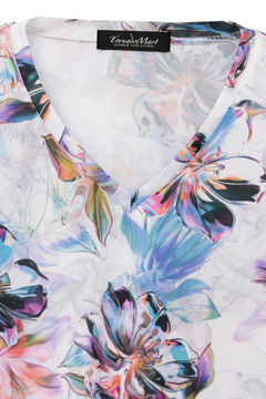 TORNADO MART(トルネードマート) |TORNADO MART∴メタルハイビスカスプリント半袖カットソー