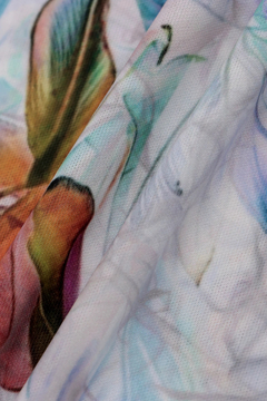 TORNADO MART(トルネードマート) |TORNADO MART∴メタルハイビスカスプリント半袖カットソー