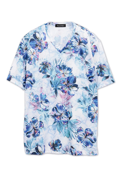 TORNADO MART(トルネードマート) |TORNADO MART∴メタルハイビスカスプリント半袖カットソー