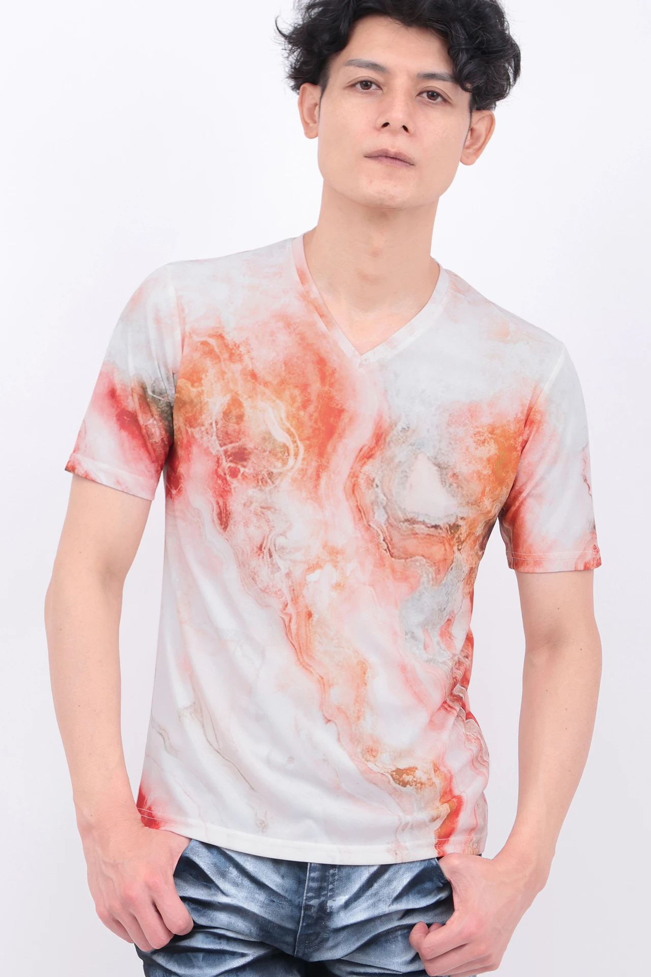 TORNADO MART∴オーシャンマーブルフルグラフィックTシャツ / TORNADO