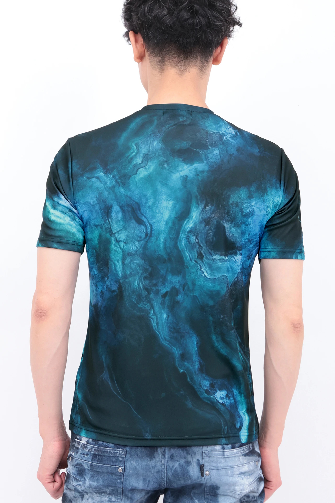 TORNADO MART∴オーシャンマーブルフルグラフィックTシャツ / TORNADO