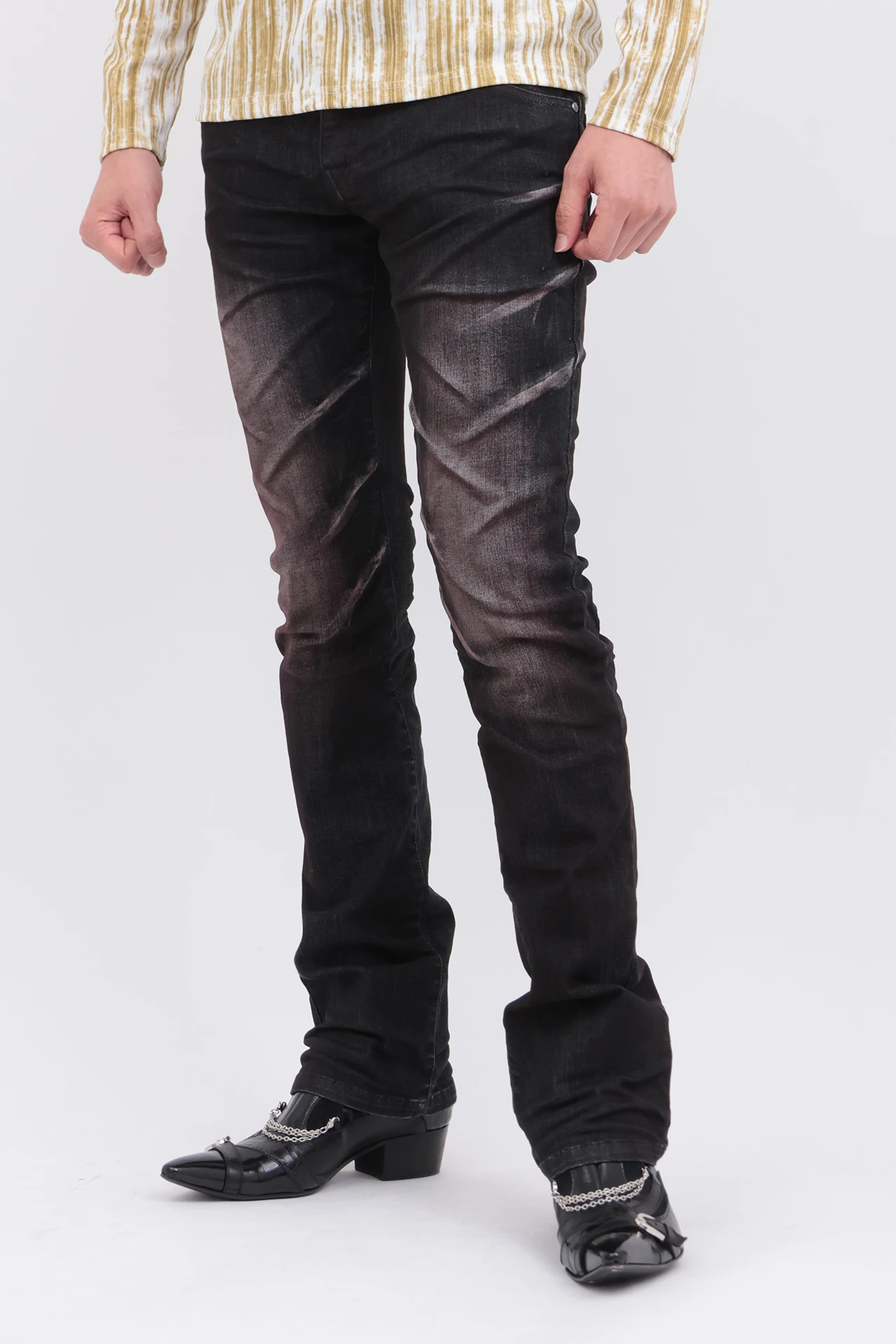 TORNADO MART∴3Dブラックヴィンテージシューカットデニム / TORNADO