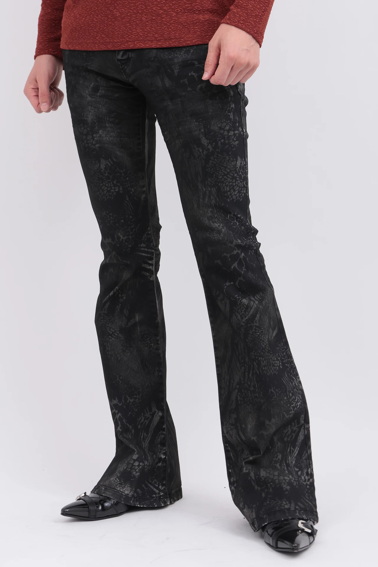 Tornado Mart Y2K パイソン柄 コーデュロイ ベルボトム パンツ Tornado Mart Y2K パイソン柄 コーデュロイ ベルボトム パンツ - メルカリ