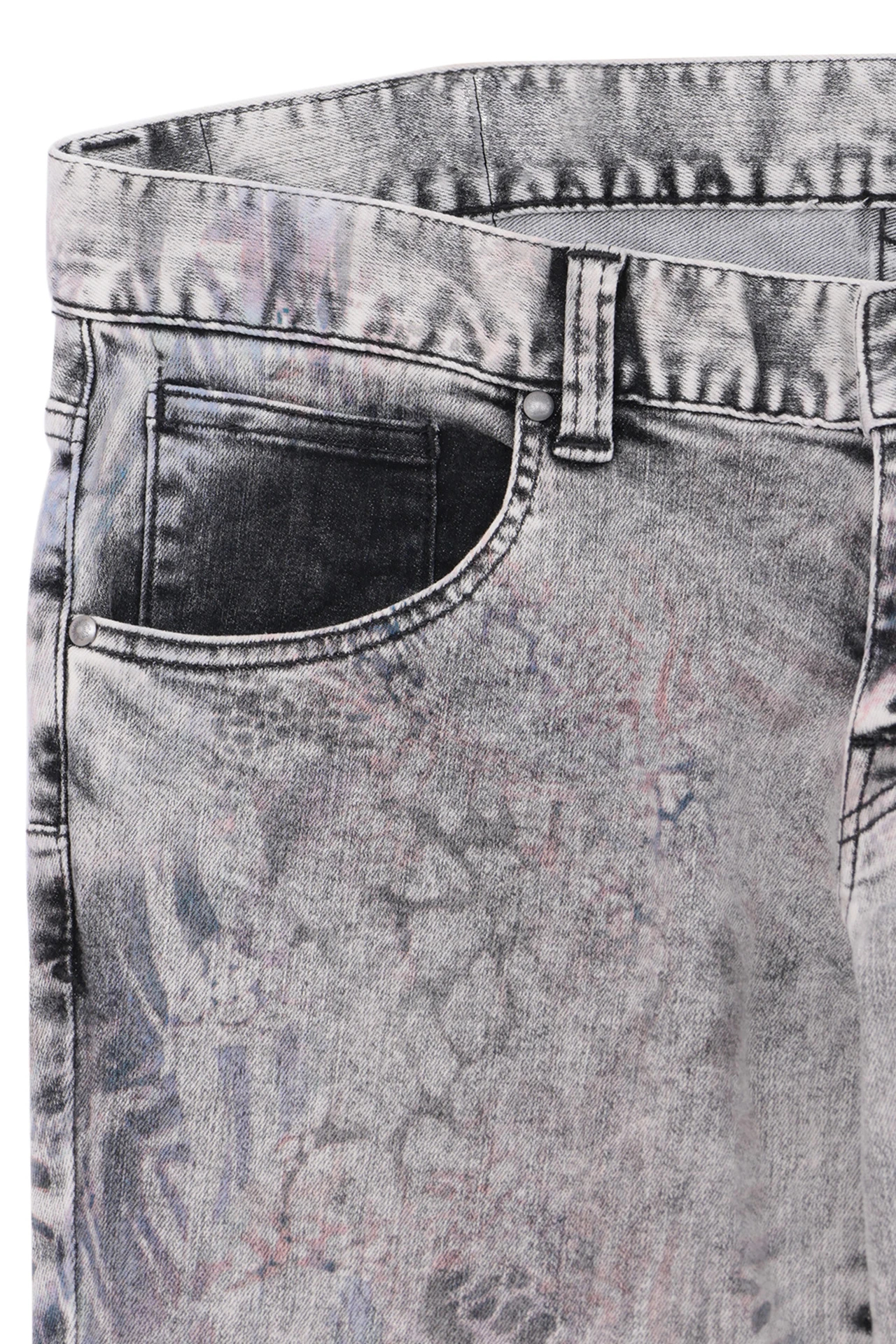 トルネードマート　ベルボトムパンツL TORNADO MART ジーンズ アニマルインクジェットベルボトム