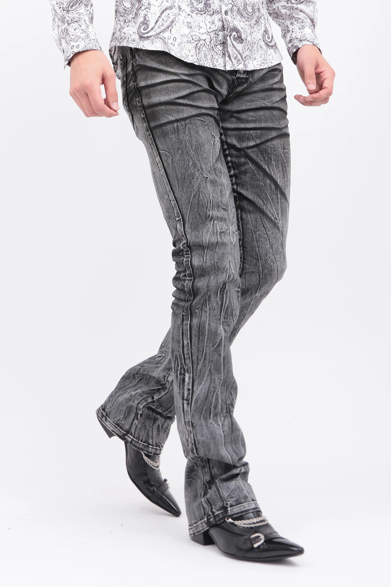 【Keith 】TORNADO MART シェードペールシューカットデニム TORNADO MART∴ハイパワーシューカットデニム / TORNADO MART