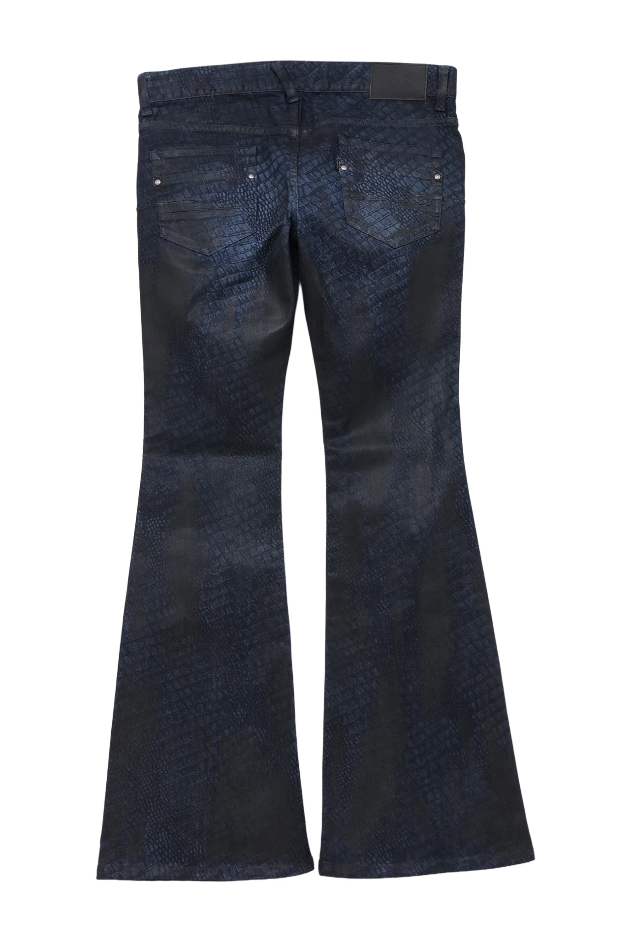 TORNADO MART∴クロコダイルコーティングベルボトム