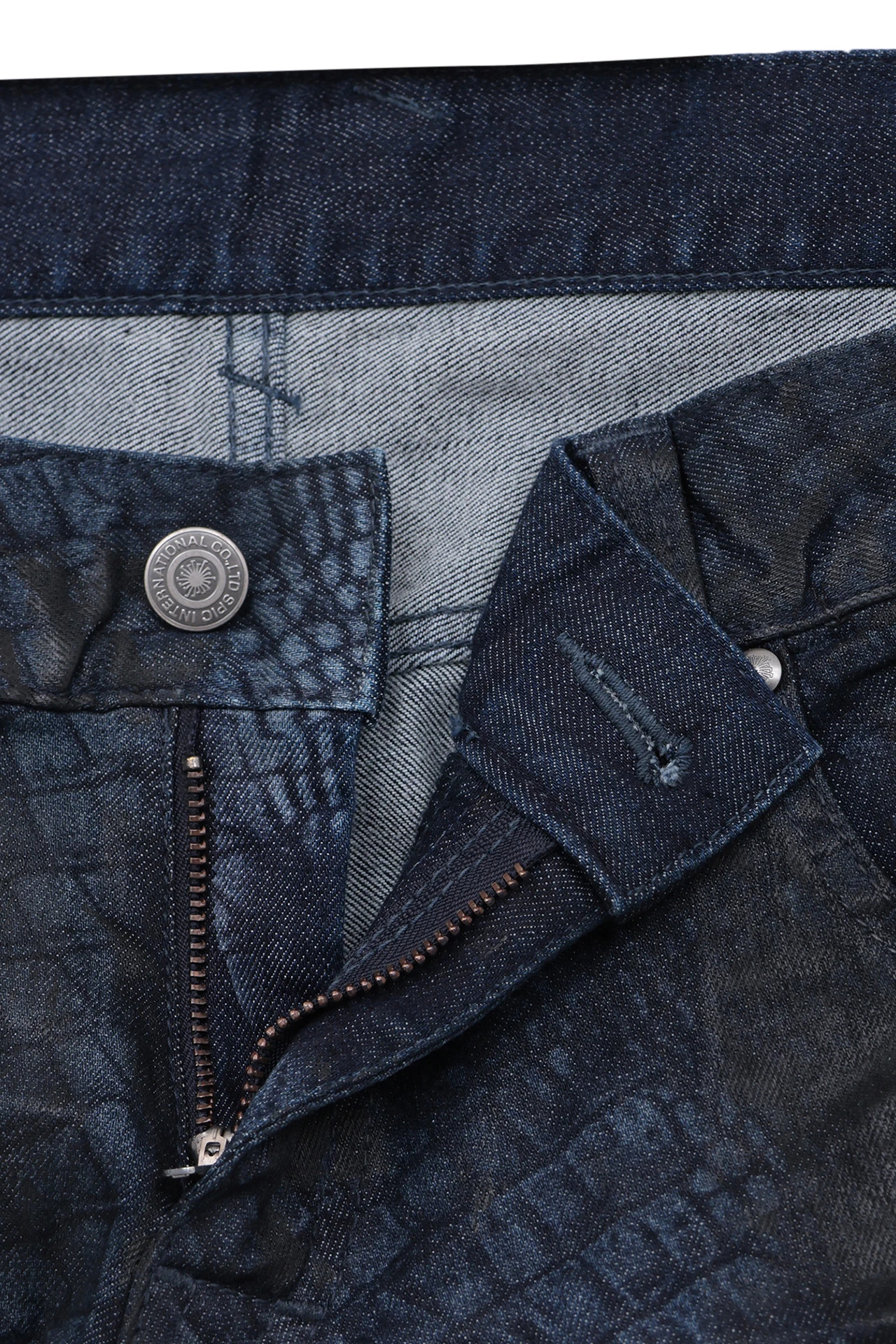 TORNADO MART∴クロコダイルコーティングベルボトム