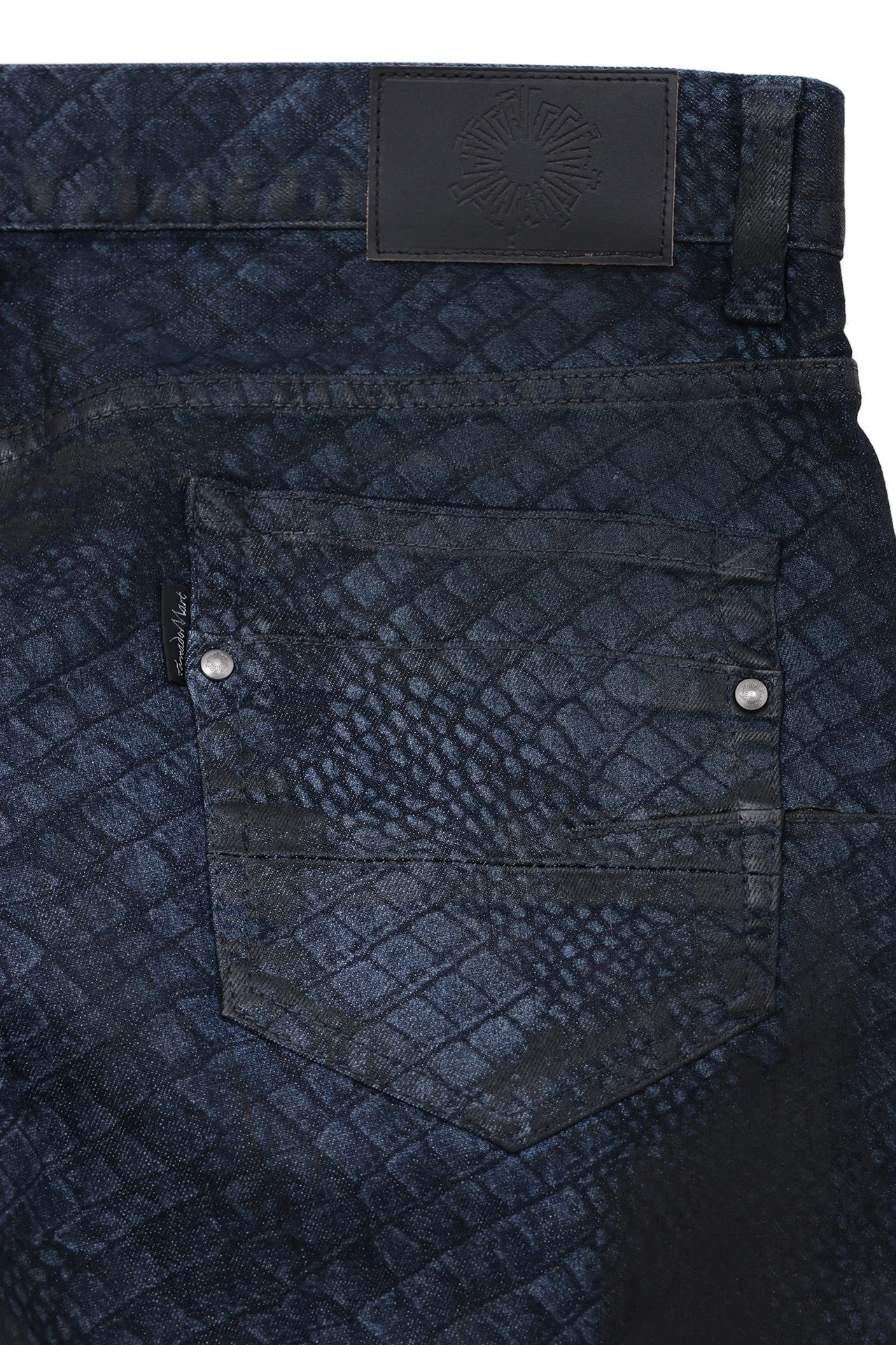 TORNADO MART∴クロコダイルコーティングベルボトム