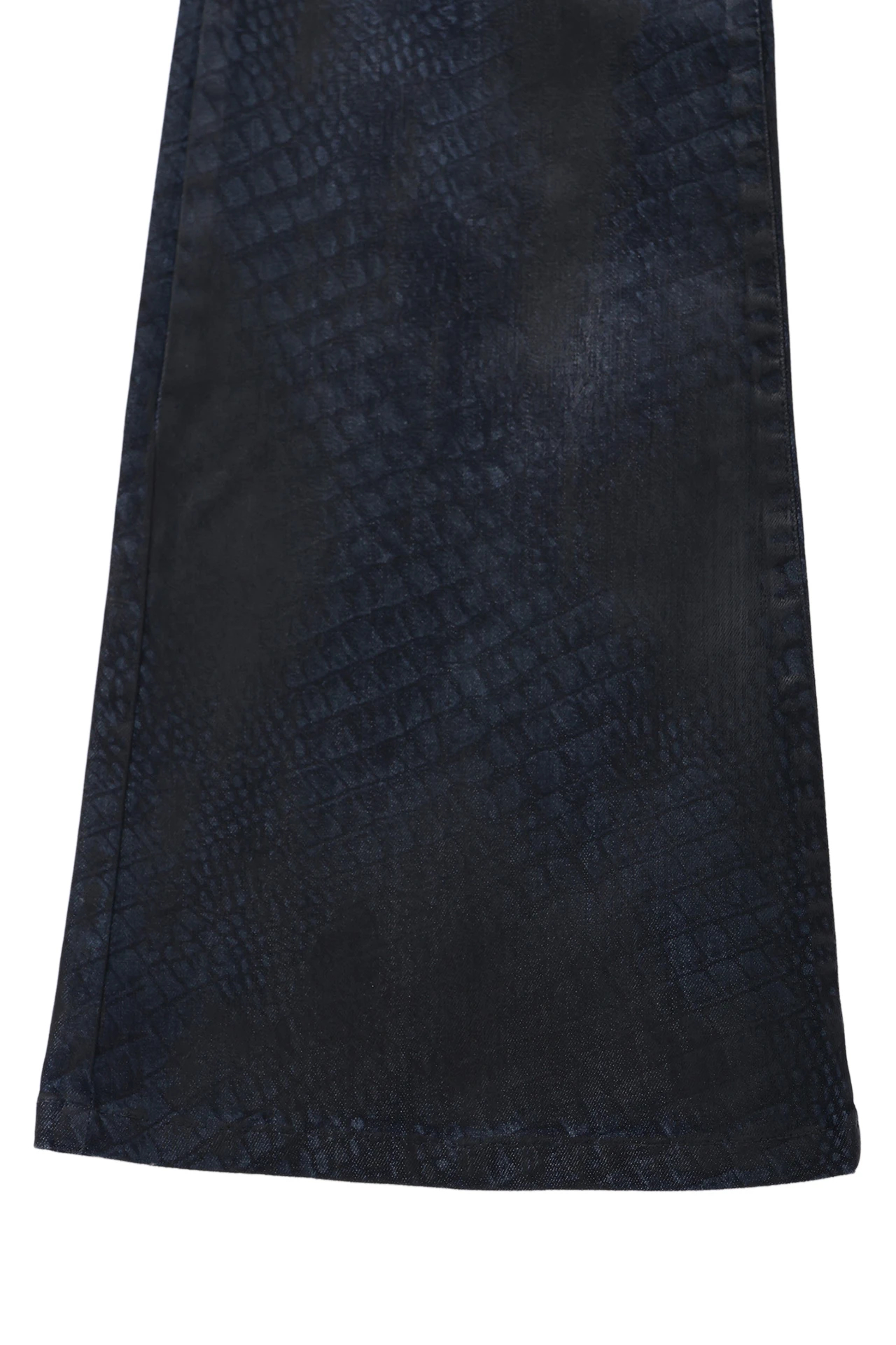 TORNADO MART∴クロコダイルコーティングベルボトム