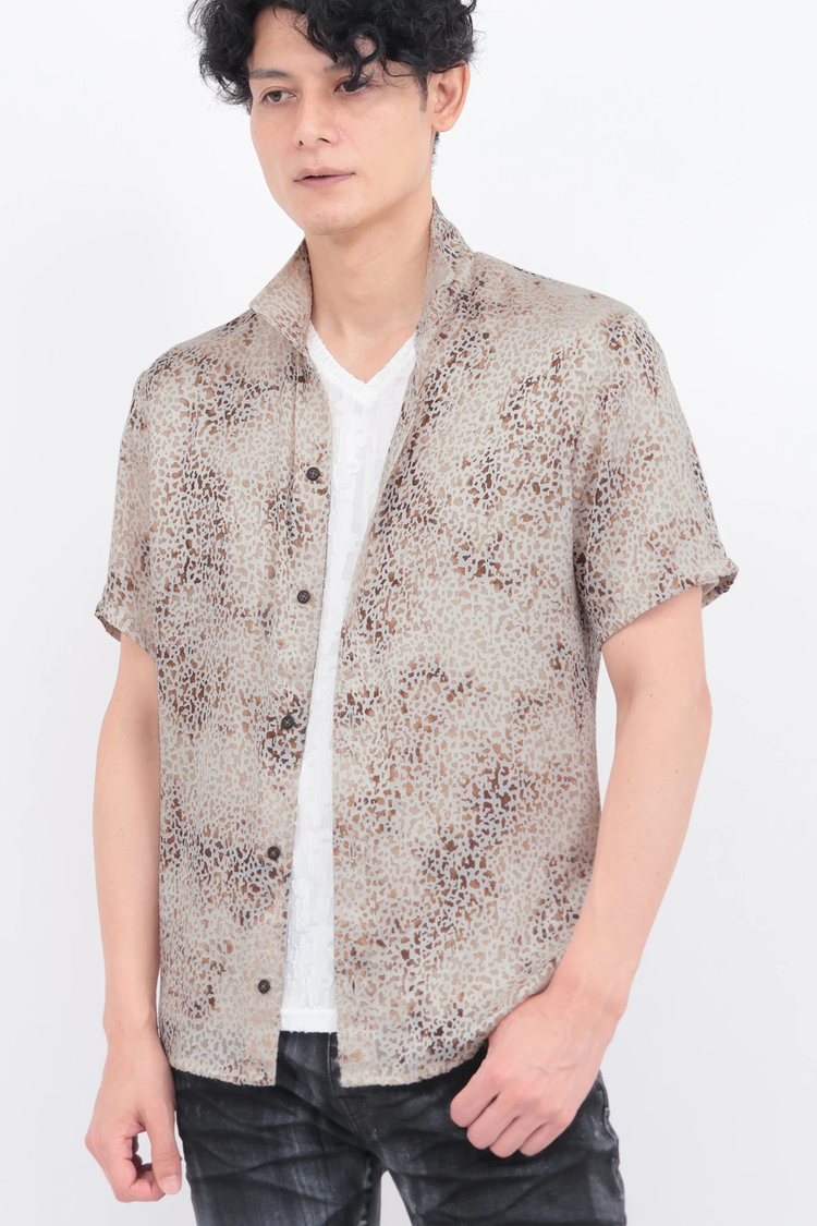 TORNADO MART(トルネードマート) |TORNADO MART∴レオパードオパールオーシャン半袖シャツ