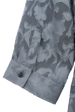 TORNADO MART(トルネードマート) |TORNADO MART∴ボタニカルシフォンカットジャカード７分袖シャツ