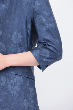 TORNADO MART(トルネードマート) |TORNADO MART∴HTフラワーデニムプリント柄7分袖スタンドジャケット