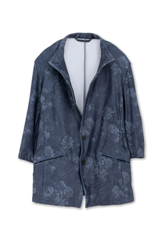 TORNADO MART(トルネードマート) |TORNADO MART∴HTフラワーデニムプリント柄7分袖スタンドジャケット