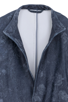 TORNADO MART(トルネードマート) |TORNADO MART∴HTフラワーデニムプリント柄7分袖スタンドジャケット