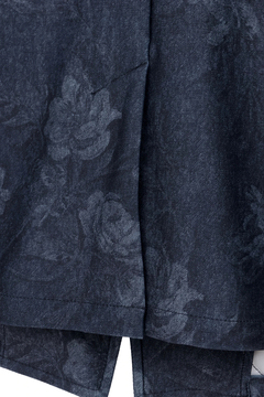 TORNADO MART(トルネードマート) |TORNADO MART∴HTフラワーデニムプリント柄7分袖スタンドジャケット