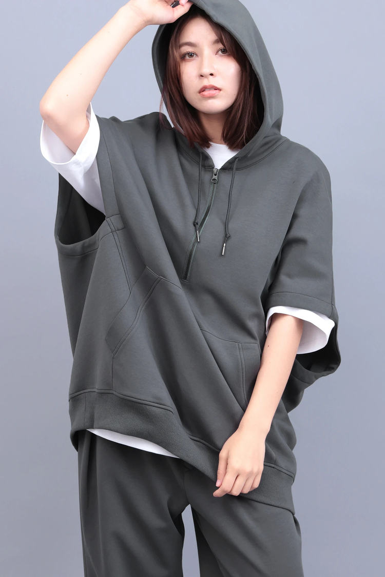 TORNADO MART(トルネードマート) |R by TORNADO MART∴変形ドルマンハーフZIPフィーディー