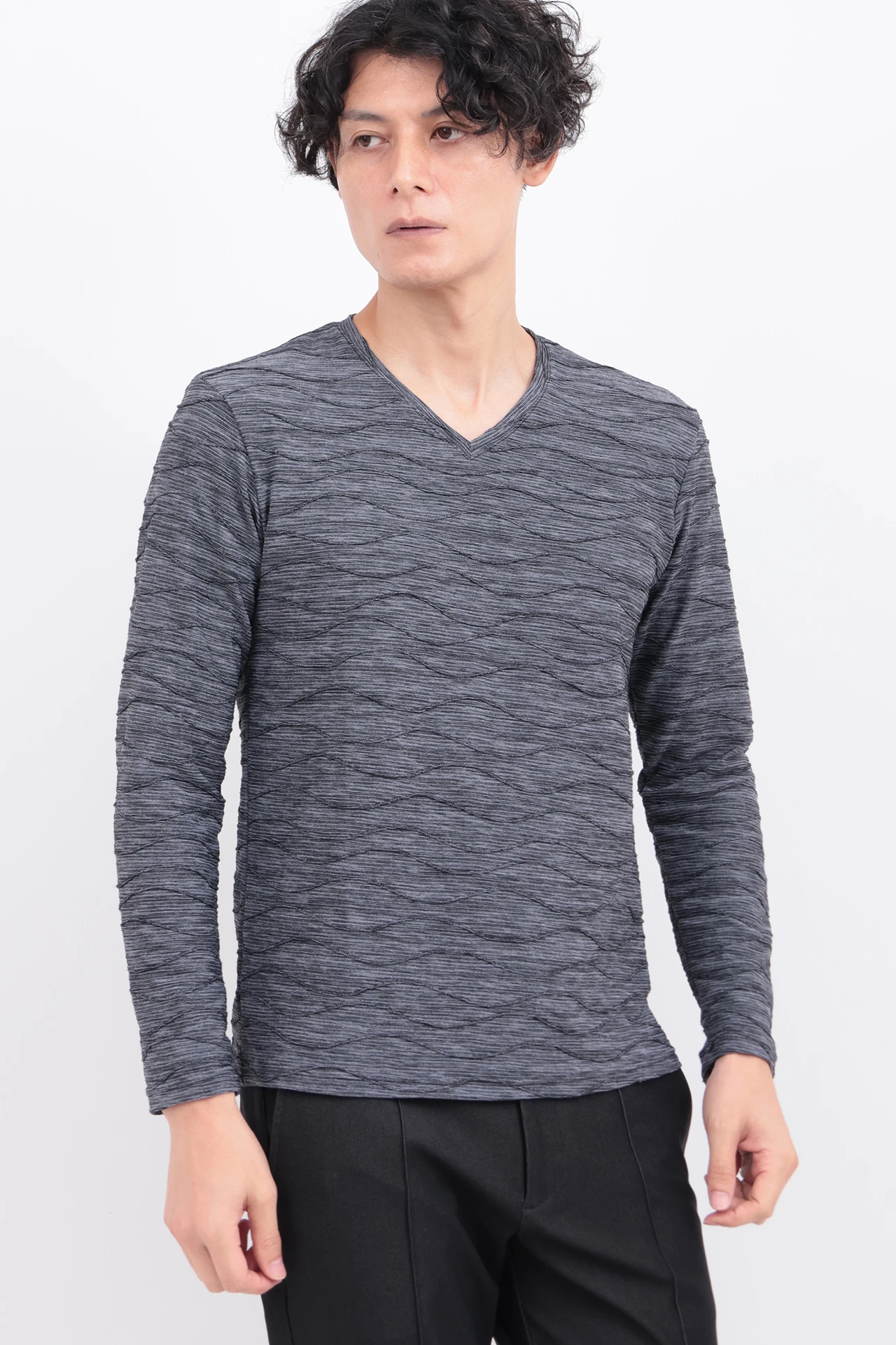 トルネードマート（TORNADO MART）/ZERO by TORNADO MART∴ウェーブストームタック天竺クルー ZERO by TORNADO MART∴ウェーブストームタック天竺Vネック / TORNADO