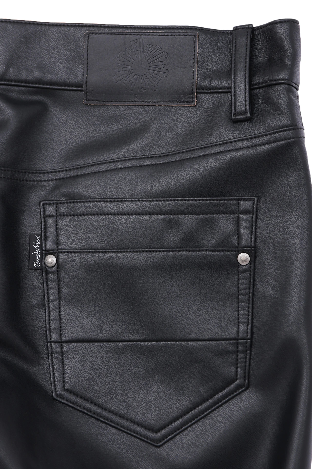 TORNADO MART∴ストレッチレザーベルボトム / TORNADO MART