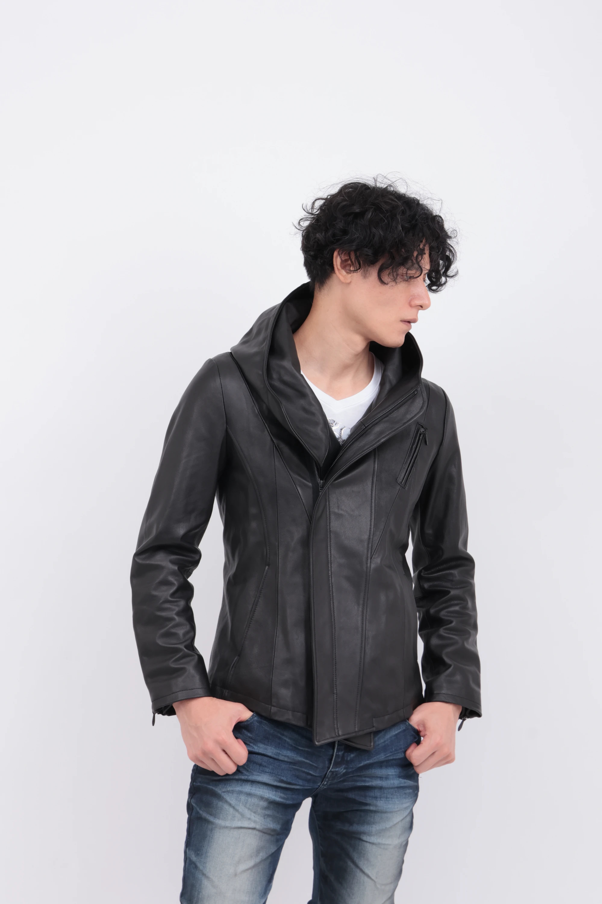 トルネードマート レザージャケット TORNADO MART∴フーディレザーブルゾン / TORNADO MART（トルネード