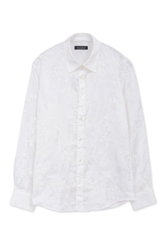 TORNADO MART(トルネードマート) |TORNADO MART∴サテンオーガンジーシュリンクフラワープリントシャツ