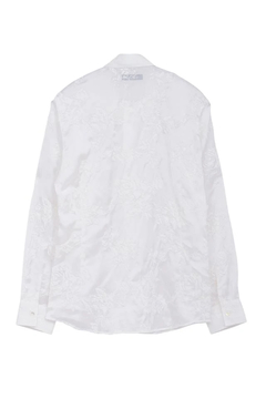 TORNADO MART(トルネードマート) |TORNADO MART∴サテンオーガンジーシュリンクフラワープリントシャツ