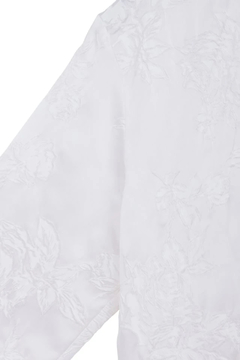 TORNADO MART(トルネードマート) |TORNADO MART∴サテンオーガンジーシュリンクフラワープリントシャツ