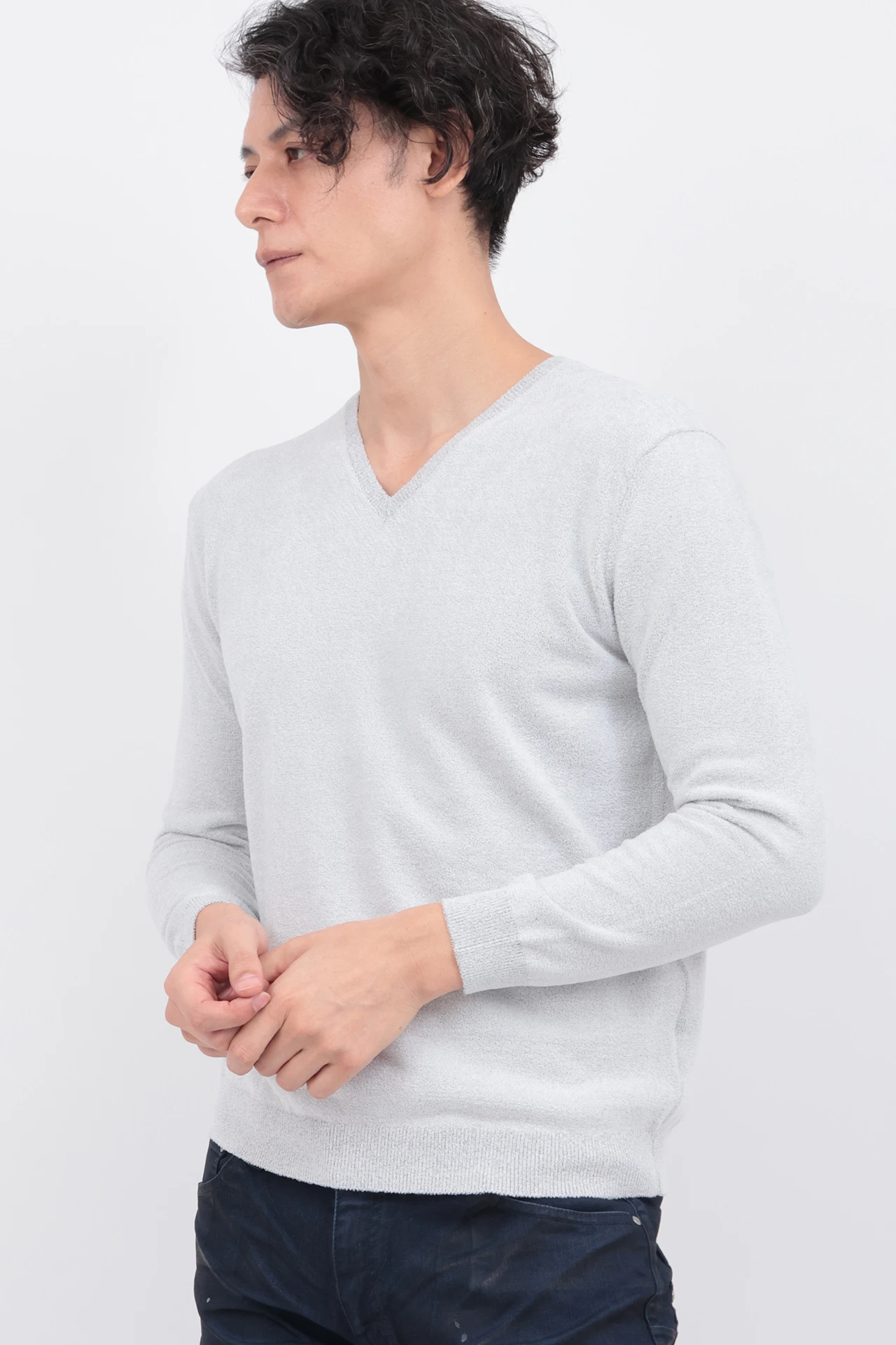 ZERO BY TORNADO MART∴マイクロモールVネックKN