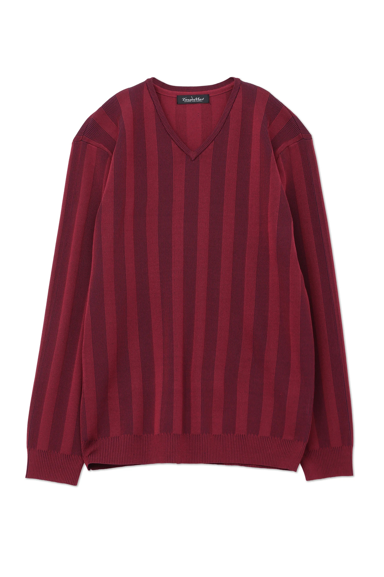 ｽﾄﾗｲﾌﾟﾃﾚｺVﾈｯｸKN / TORNADO MART（トルネードマート）の長袖ニット通販