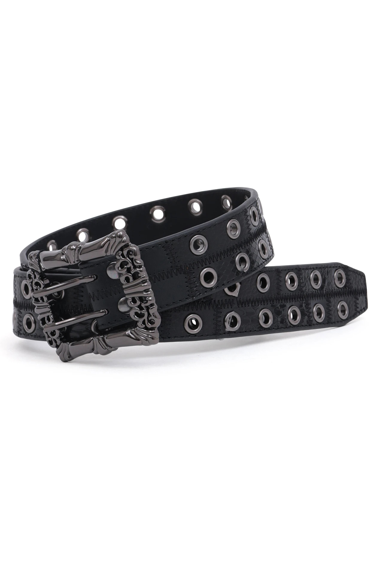 トルネードマート TORNADO MART ベルト 新作 ブラック 完売品 トルネードマート TORNADO MART TORNADO MART∴センタースネークベルト