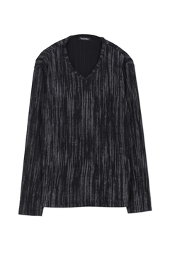 00s tornado mart drape long sleeve カットソー TORNADO MART∴TMロゴストライプVネックカットソー / TORNADO