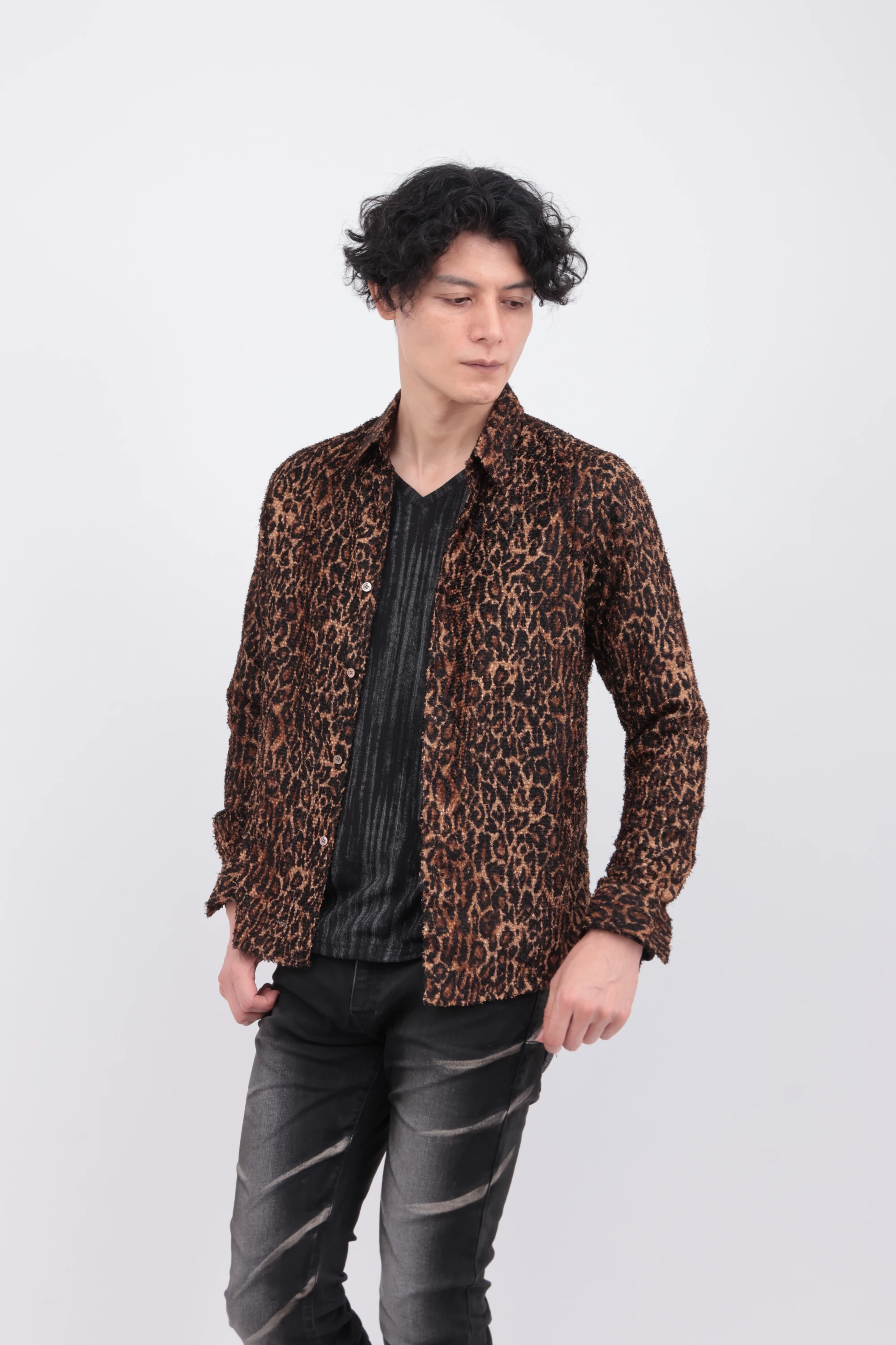 TORNADO MART∴インディアンカットJQレオパードシャツ / TORNADO MART
