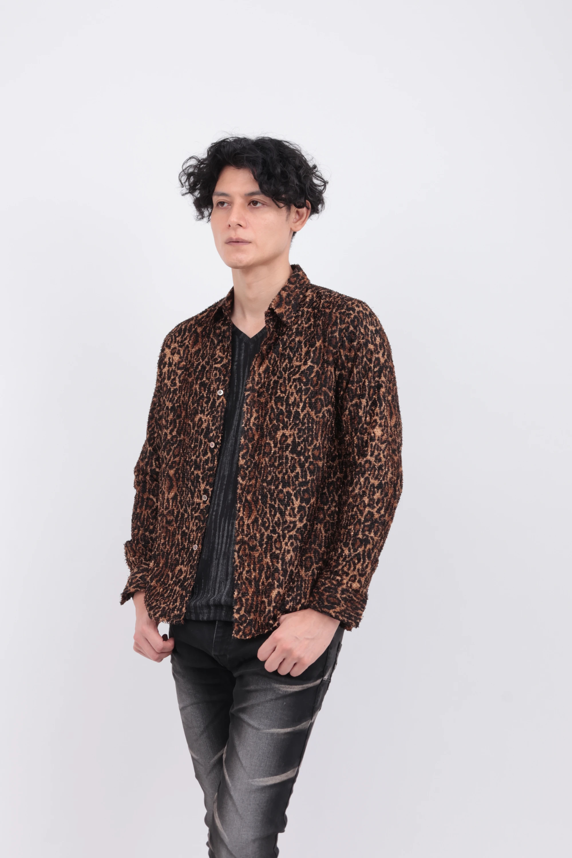 TORNADO MART∴インディアンカットJQレオパードシャツ / TORNADO MART