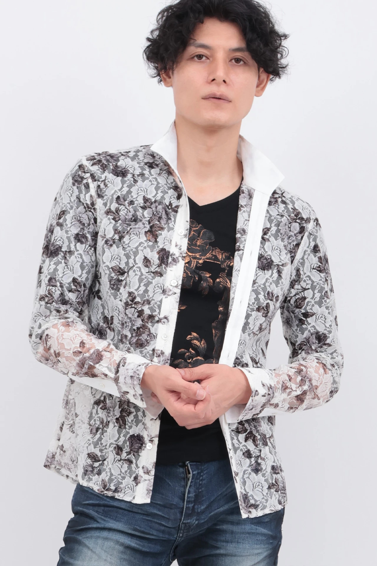 トルネードマート（TORNADO MART）/TORNADO MART∴ラッセルレースチェックプリントシャツ TORNADO MART∴ラッセルレースチェックプリントシャツ / TORNADO MART