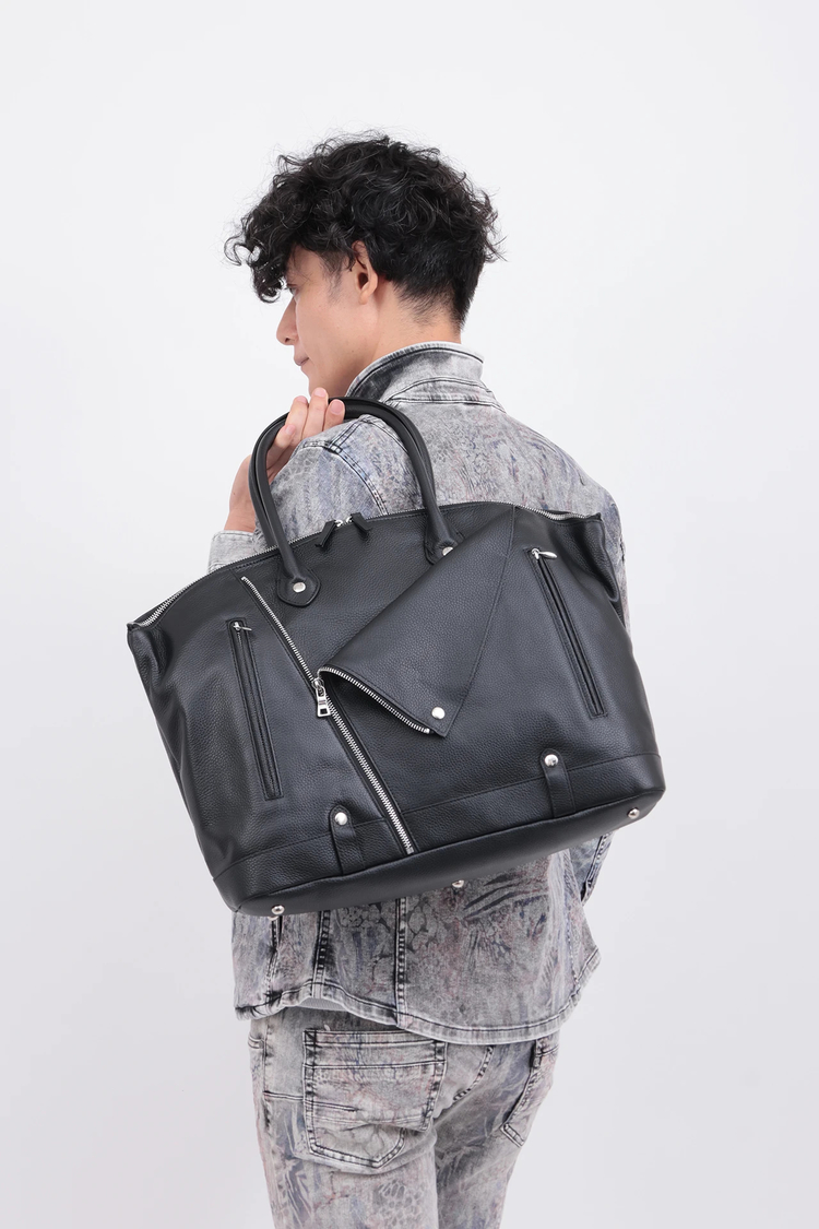 TORNADO MART(トルネードマート) |TORNADO MART∴シュリンクレザーライダースボストントートバッグ