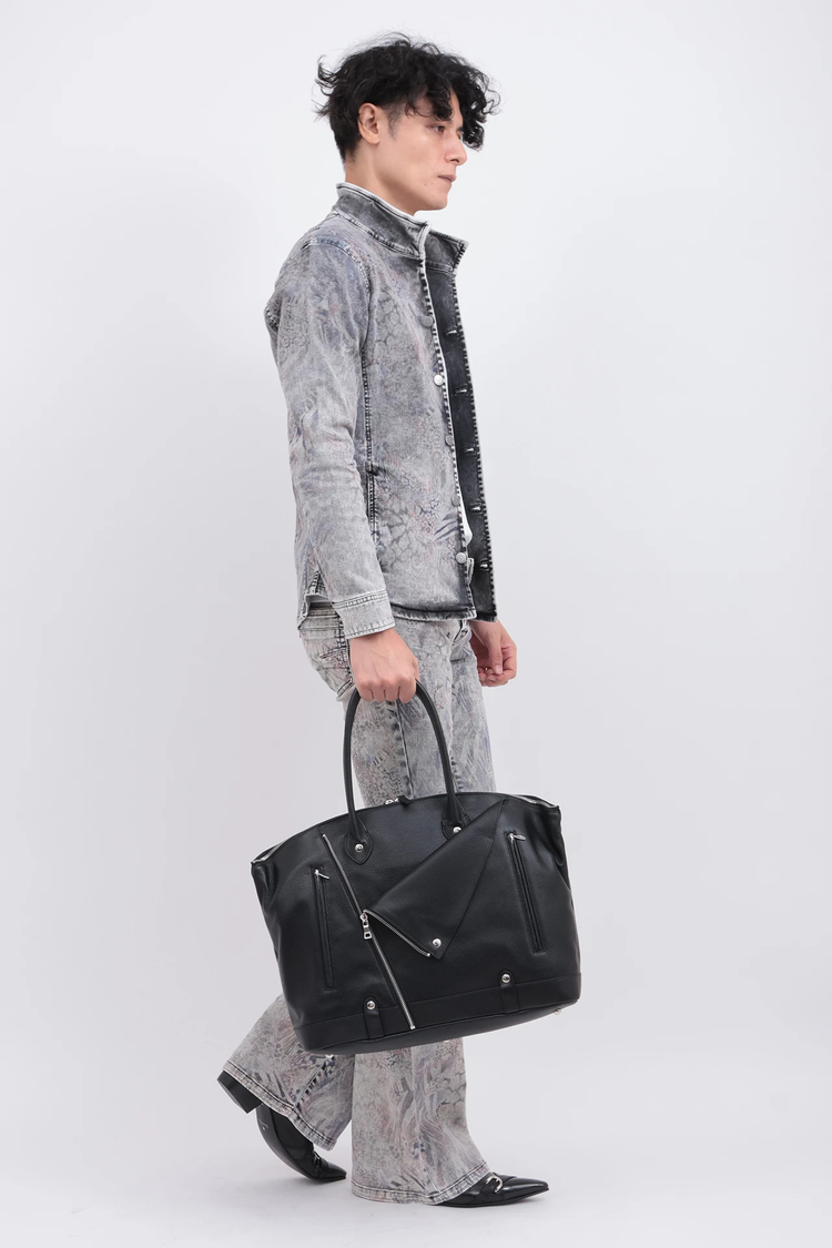 TORNADO MART(トルネードマート) |TORNADO MART∴シュリンクレザーライダースボストントートバッグ