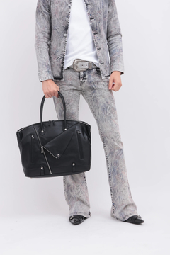 TORNADO MART(トルネードマート) |TORNADO MART∴シュリンクレザーライダースボストントートバッグ