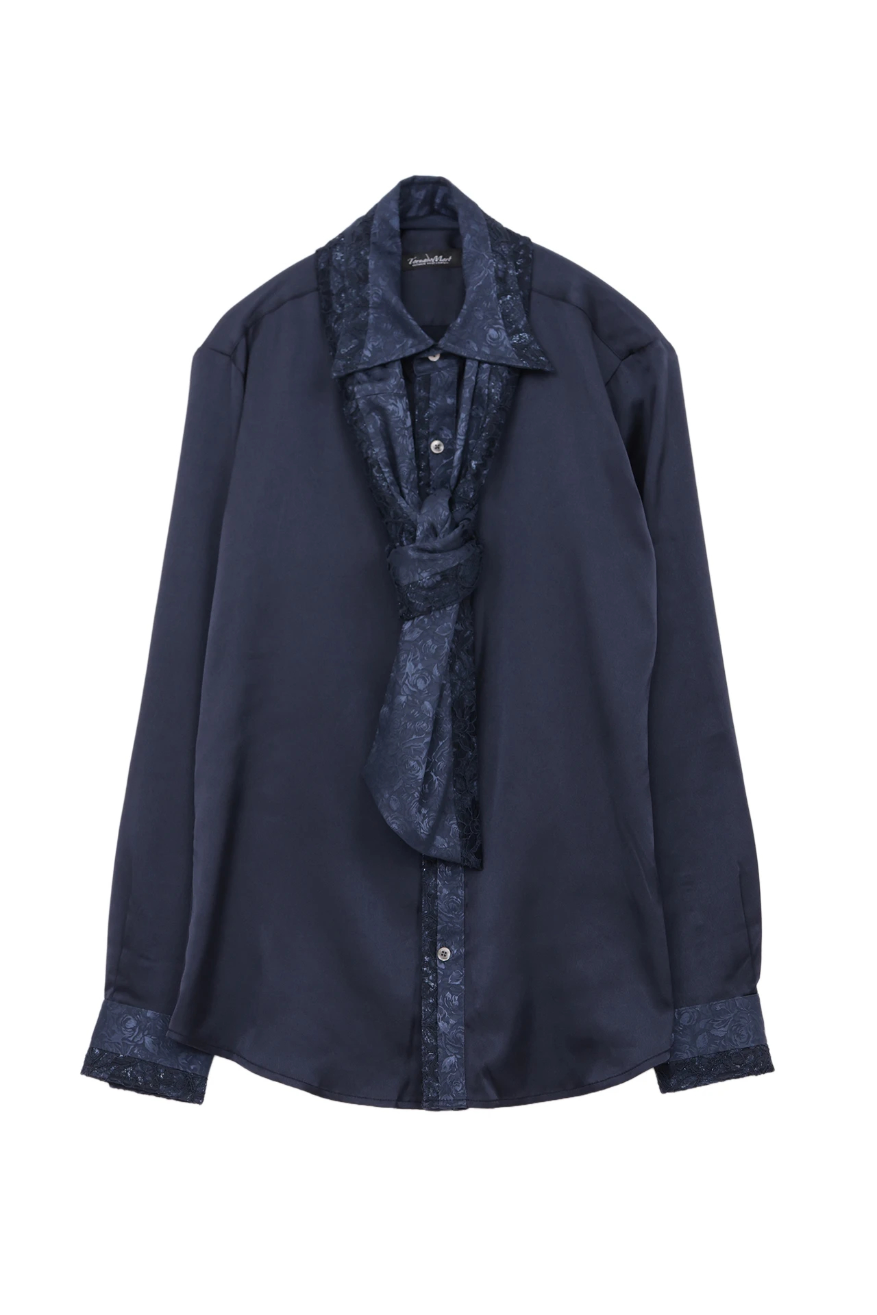 トルネードマートのドレスシャツです。 TORNADO MART∴レースアクセント ストール付きシャツ / TORNADO MART