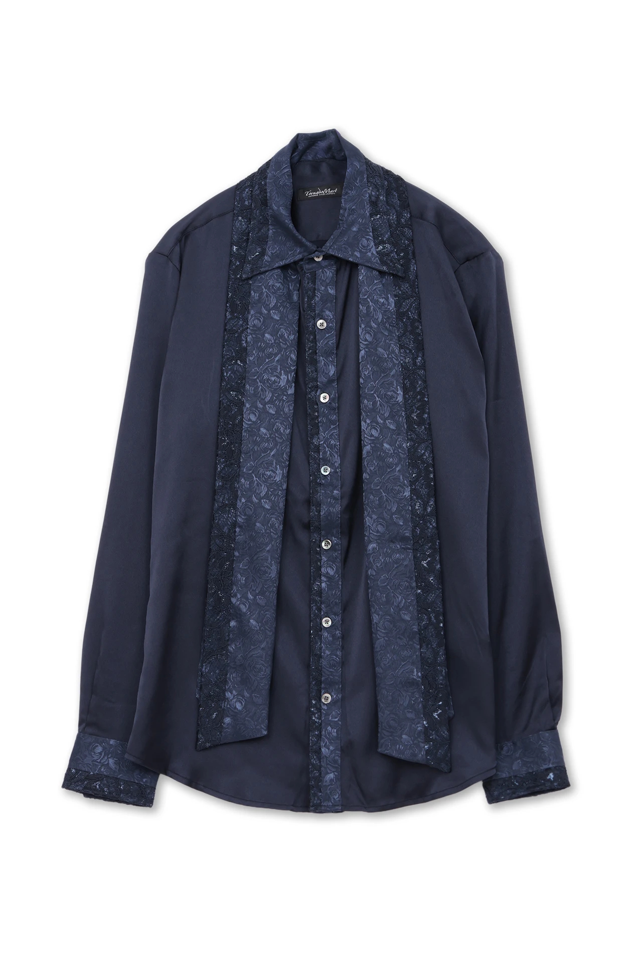 TORNADO MART∴レースアクセント ストール付きシャツ / TORNADO