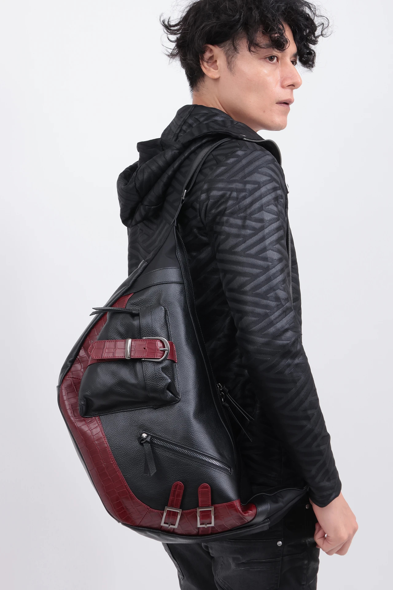 TORNADO MART∴コンビネーションレザーショルダーバッグ / TORNADO