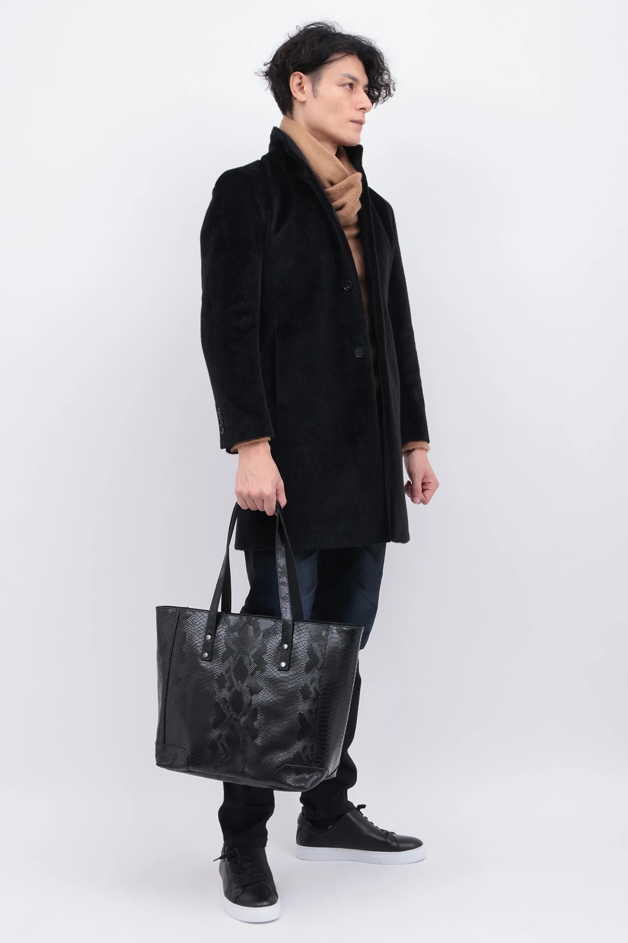 TORNADO MART∴パイソンエンボスレザートートバッグ / TORNADO MART